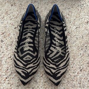 Rothy's Black Zebra Flats